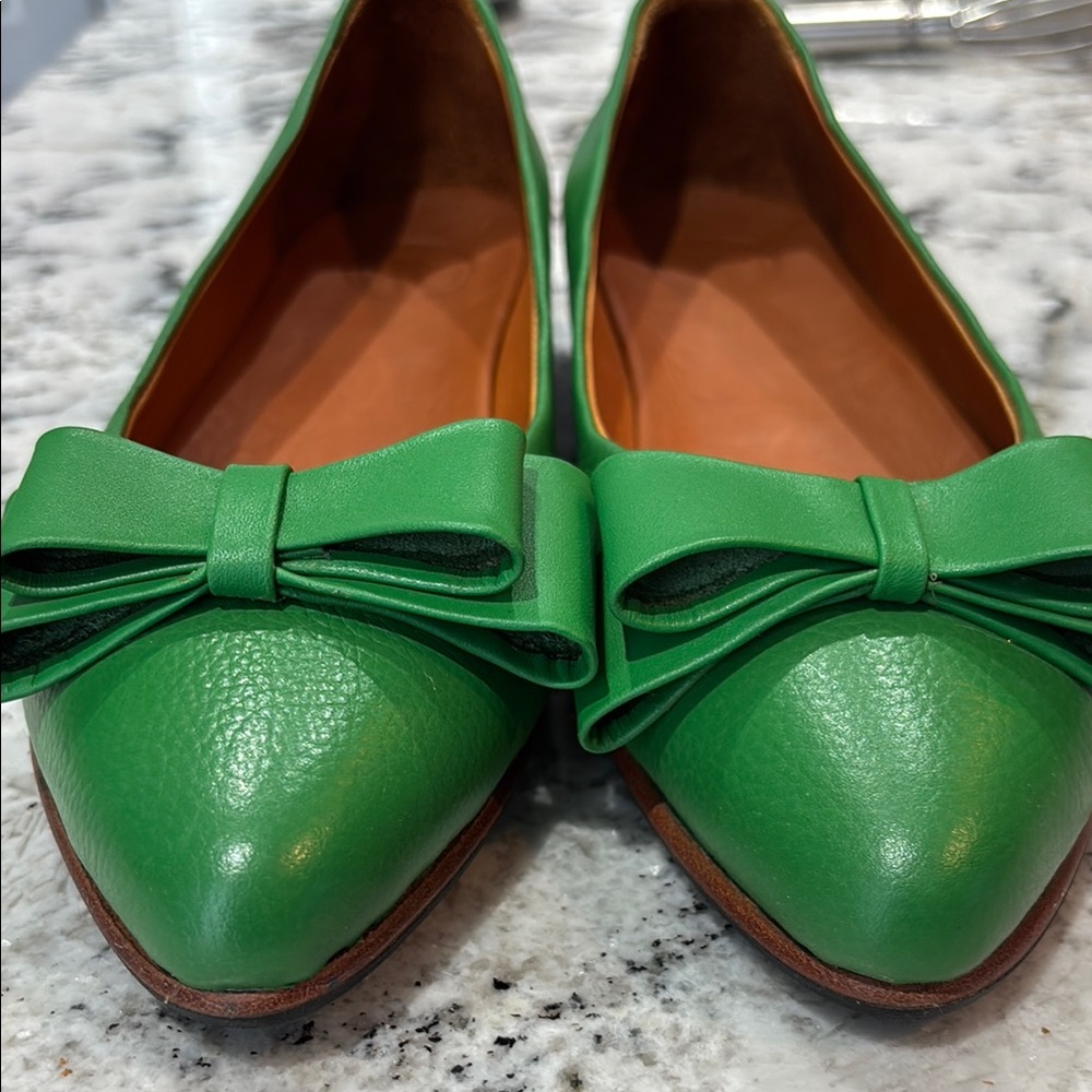 Genuine Leather Flats with Bow - Picture 11 of 15